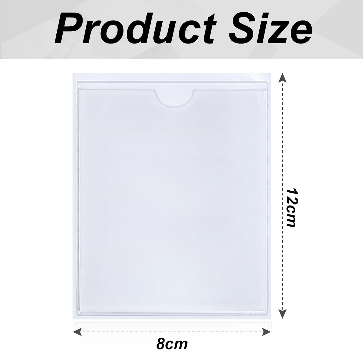 Thumbnail 1 de Vicloon pochettes adhésives transparentes 10 pcs pour cartes et permis de stationnement (env. 8 x 12 cm)