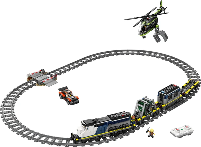 Detalle de LEGO City Überfall auf den Polizeizug 60508 – Große Polizeiverfolgung mit Lokomotive