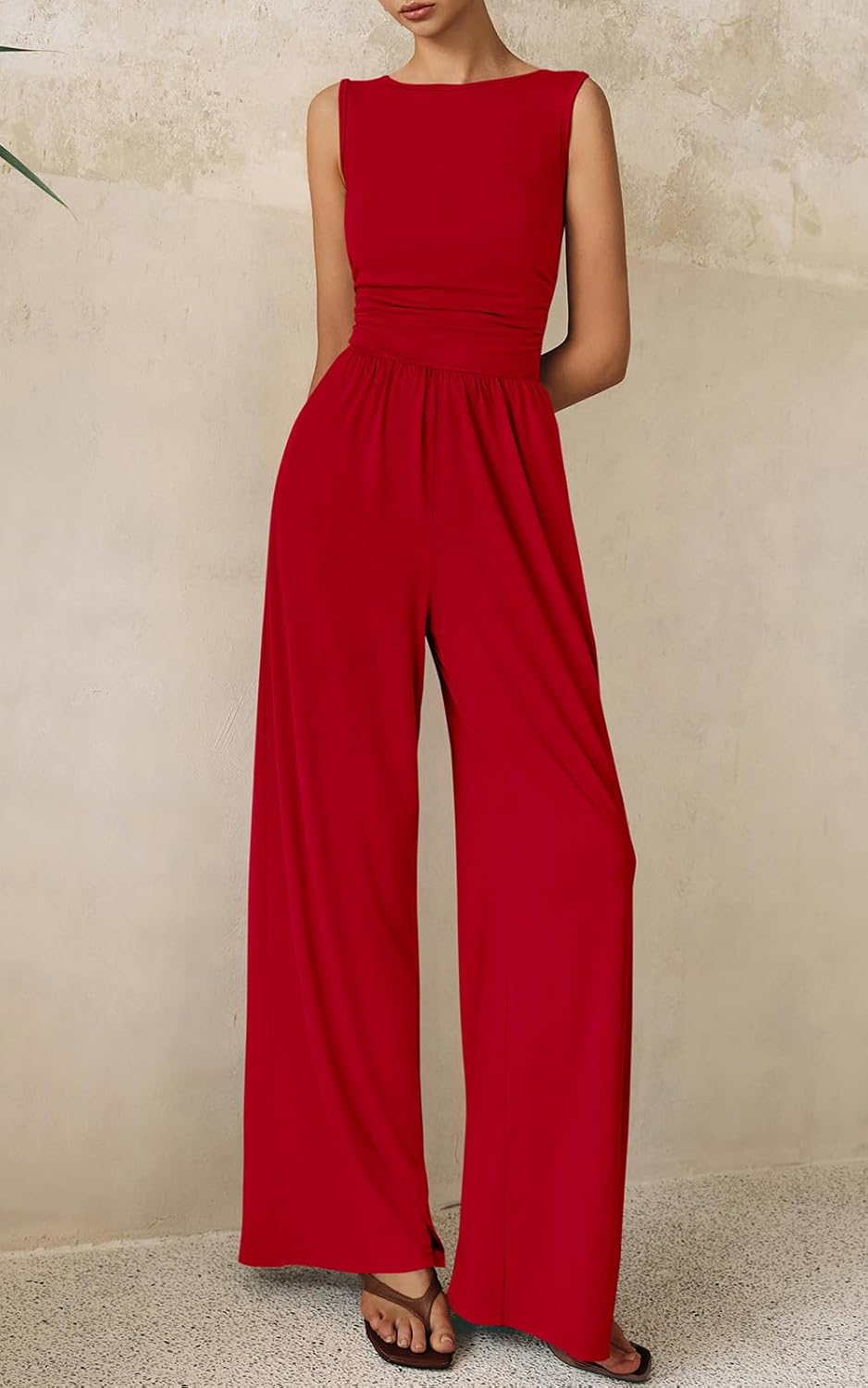 Thumbnail 6 de PRETTYGARDEN One Piece Jumpsuits for Women — Dressy Casual Sleeveless Wide Leg Rompers