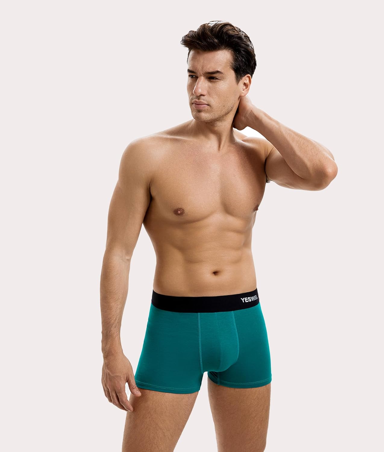 Thumbnail 1 de YESWEL Mens Boxers 10 Pack: Cotton Retro Breathable Underwear