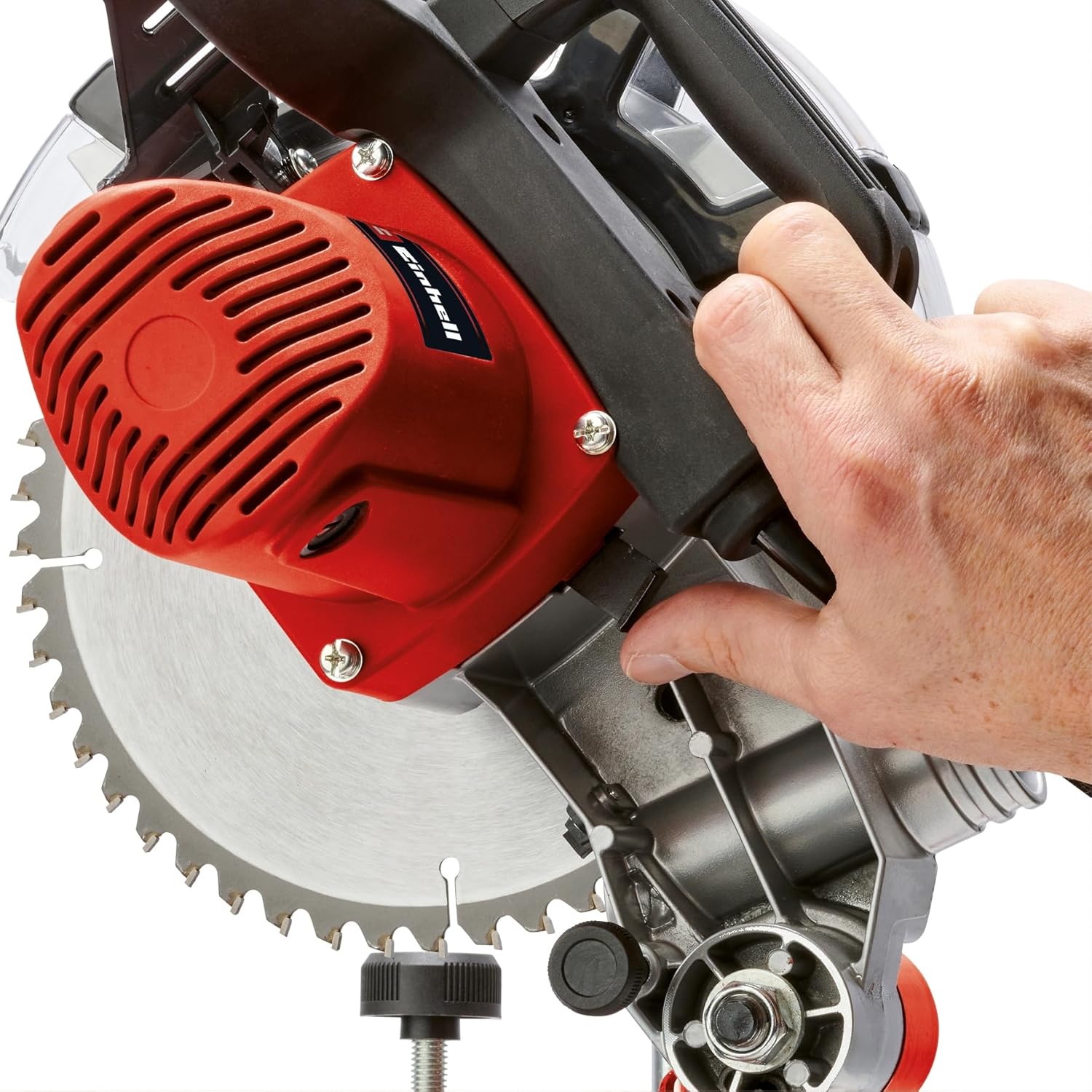 Thumbnail 6 de Einhell Compound Mitre Saw 1600W – precise 0–45° mitre, 5000rpm, with left-tilt head