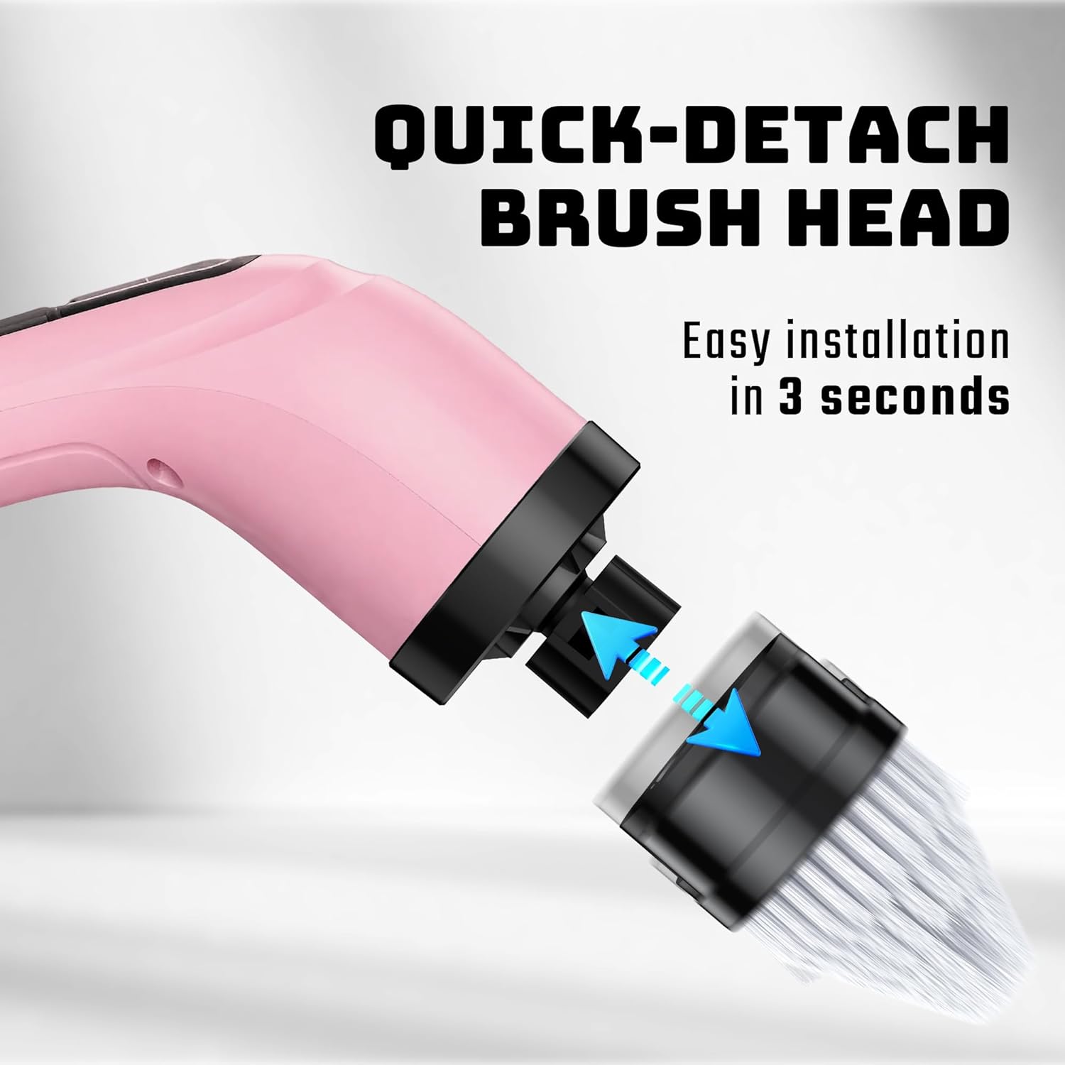 Thumbnail 6 de Shower Scrubber with Long Handle: Cordless Electric Spin Scrubber with 7 Brush Heads (USB-C, IPX7)