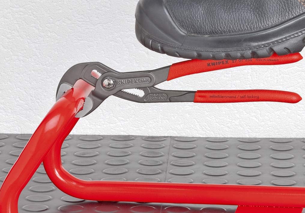 Detalle 2 de KNIPEX Cobra Wasserpumpenzange 250 mm (87 02 250) – Feinverstellung per Knopfdruck