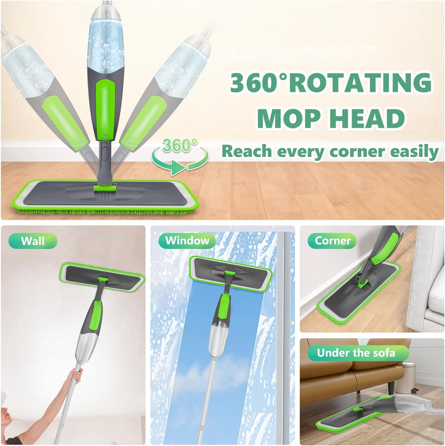 Detalle 1 de ILAVCOOL Spray Mop for Floors