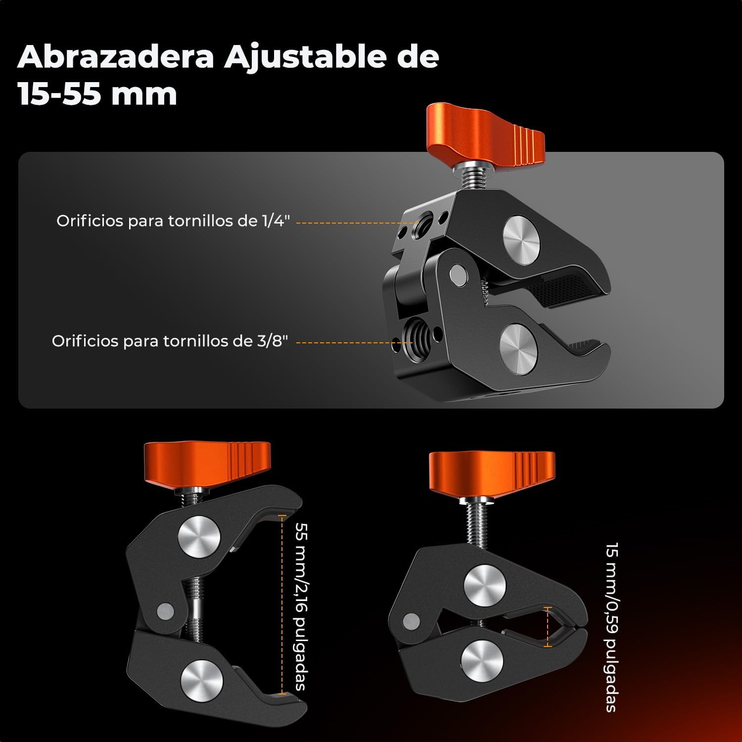 Thumbnail 4 de K&F CONCEPT Brazo mágico 9,8 pulgadas