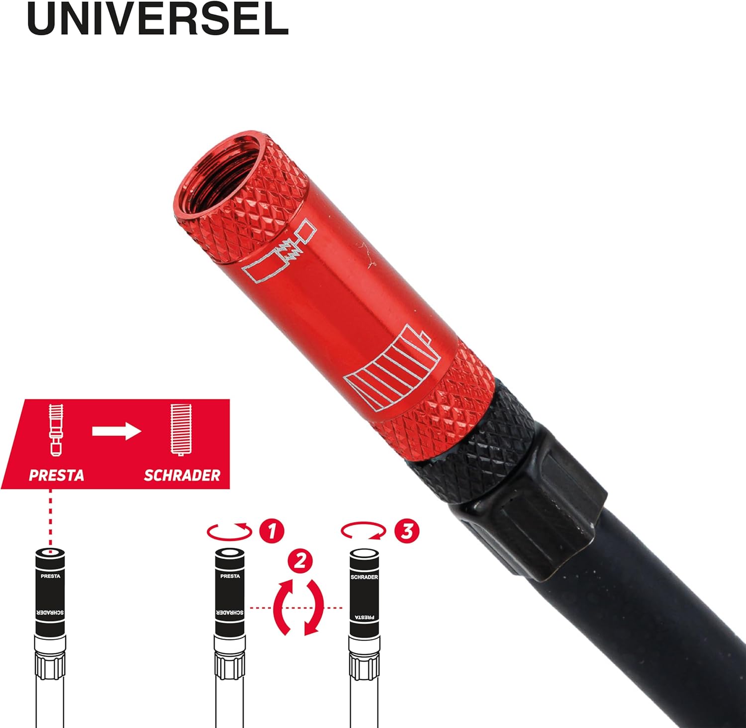 Detalle de ZEFAL Gravel Mini – Mini Pompe Velo Gravel, légère et robuste (Noir)