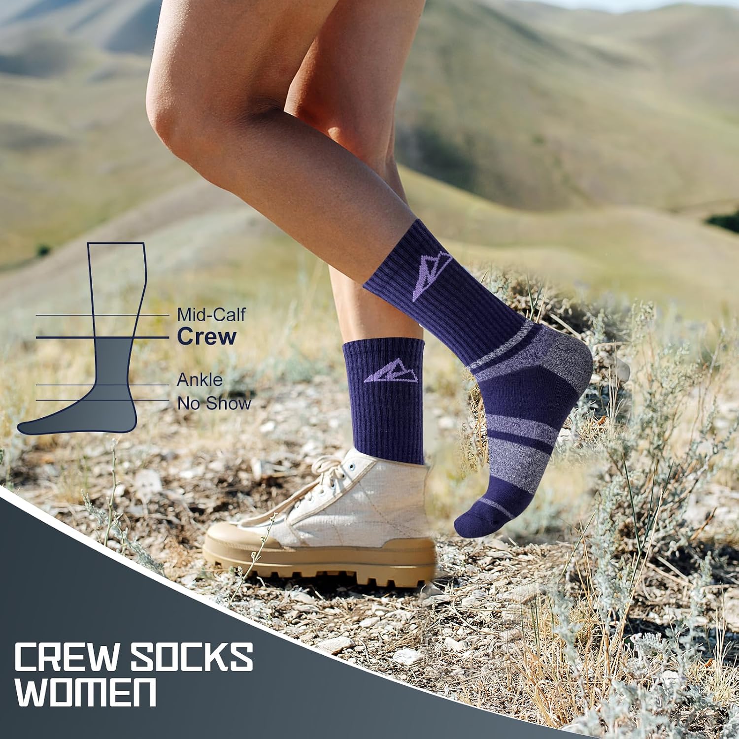 Detalle 2 de Effeet Hiking Socks for Women, Anti blister