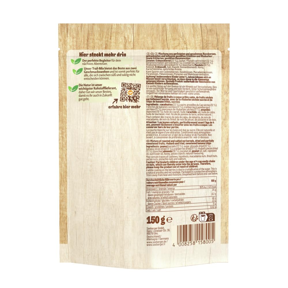 Thumbnail 1 de Seeberger Trail-Mix 5er Pack (5 x 150 g) – geröstete & gesalzene Nuss-Frucht-Mischung mit Trockenfrüchten
