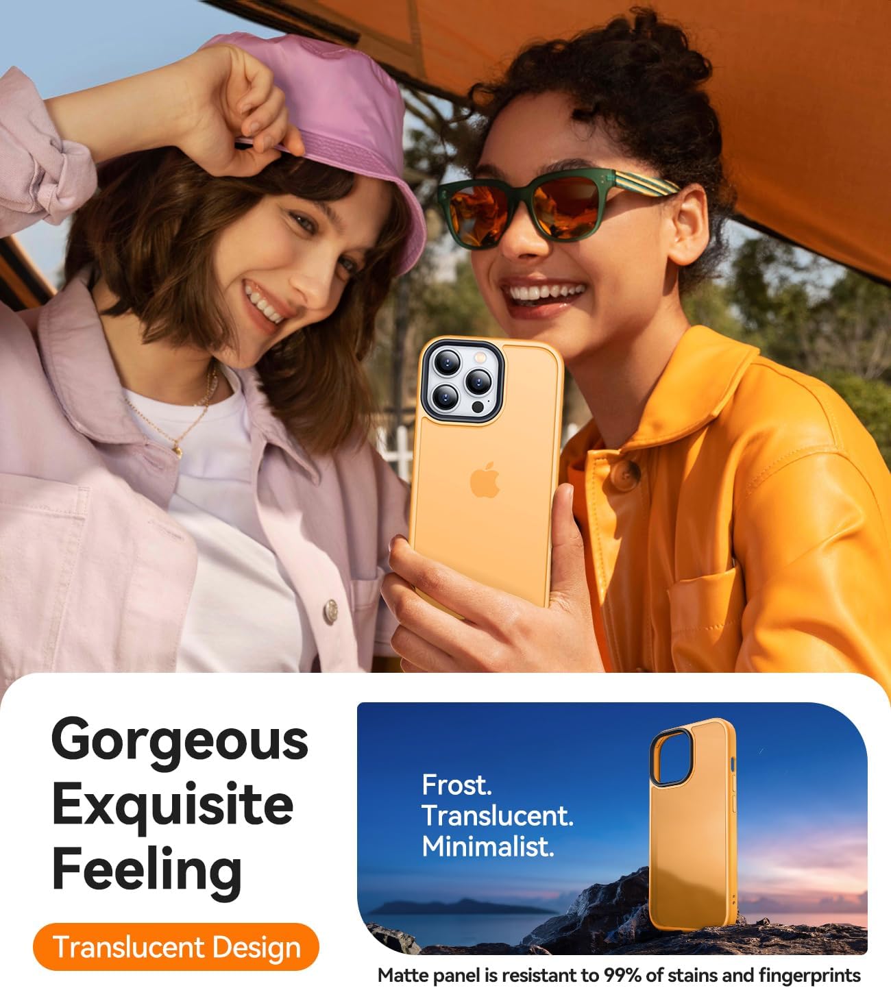 Thumbnail 5 de CANSHN Funda Mate iPhone 14 Pro – Protección Antirayaduras
