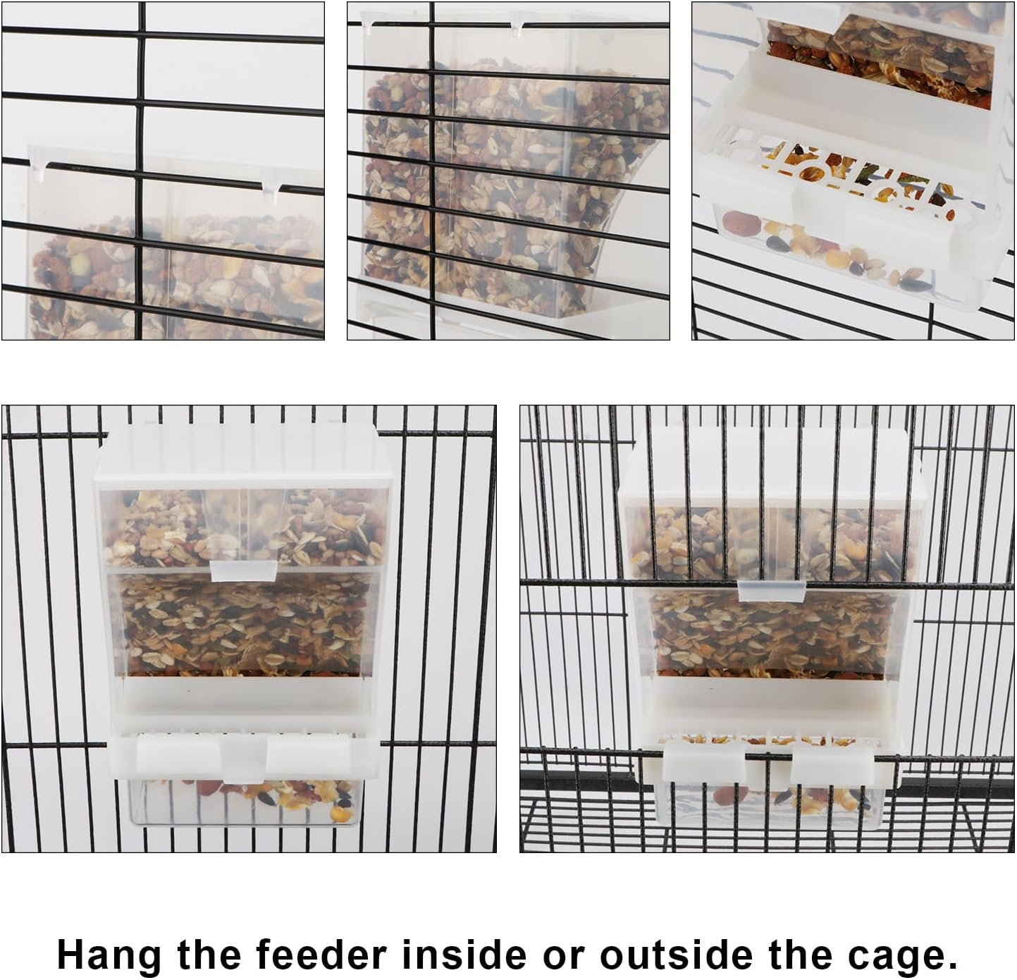 Thumbnail 4 de Hypeety Automatic Bird Feeder (No Mess) for Budgerigar, Canary, Cockatiel & Finch