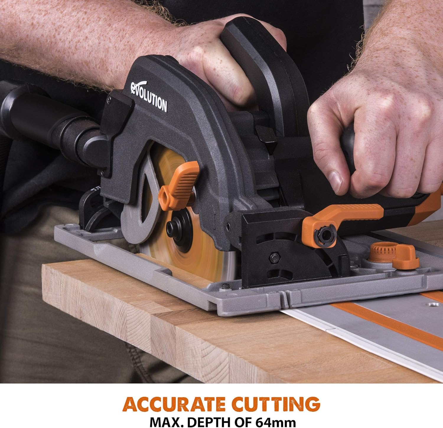 Thumbnail 5 de Evolution Power Tools R185CCSX Circular Saw with 1020 mm Track and 185 mm Blade (230V)