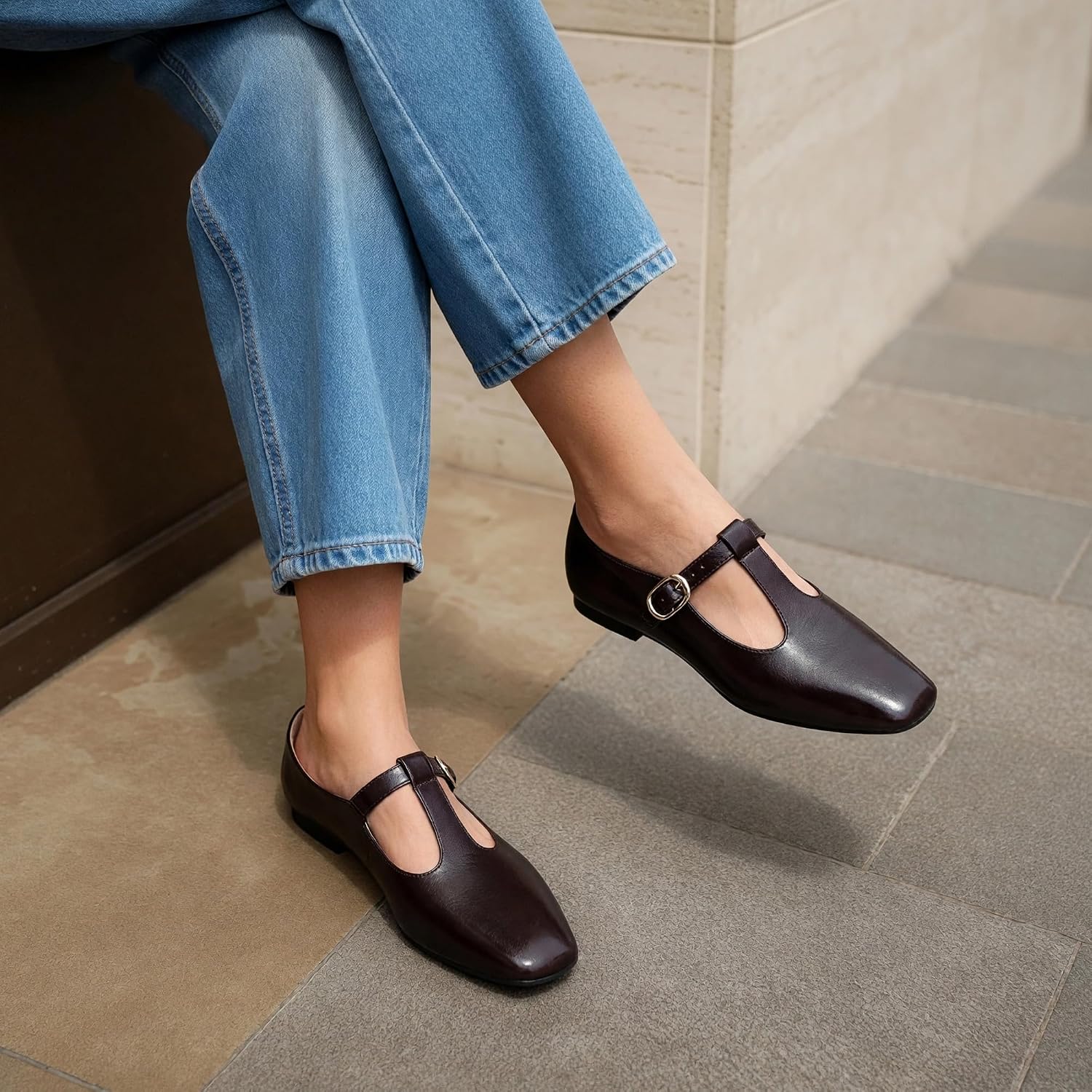 Detalle de DREAM PAIRS T-Strap Mary Jane Flats