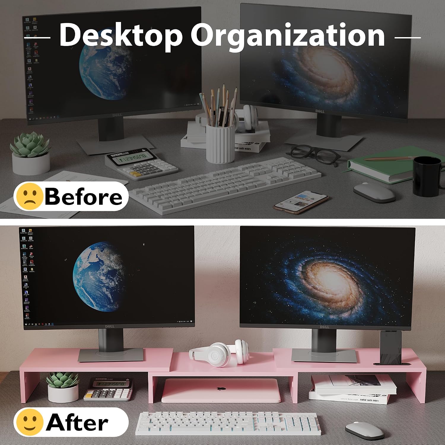 Detalle 2 de BONTEC Wooden Monitor Stand Riser