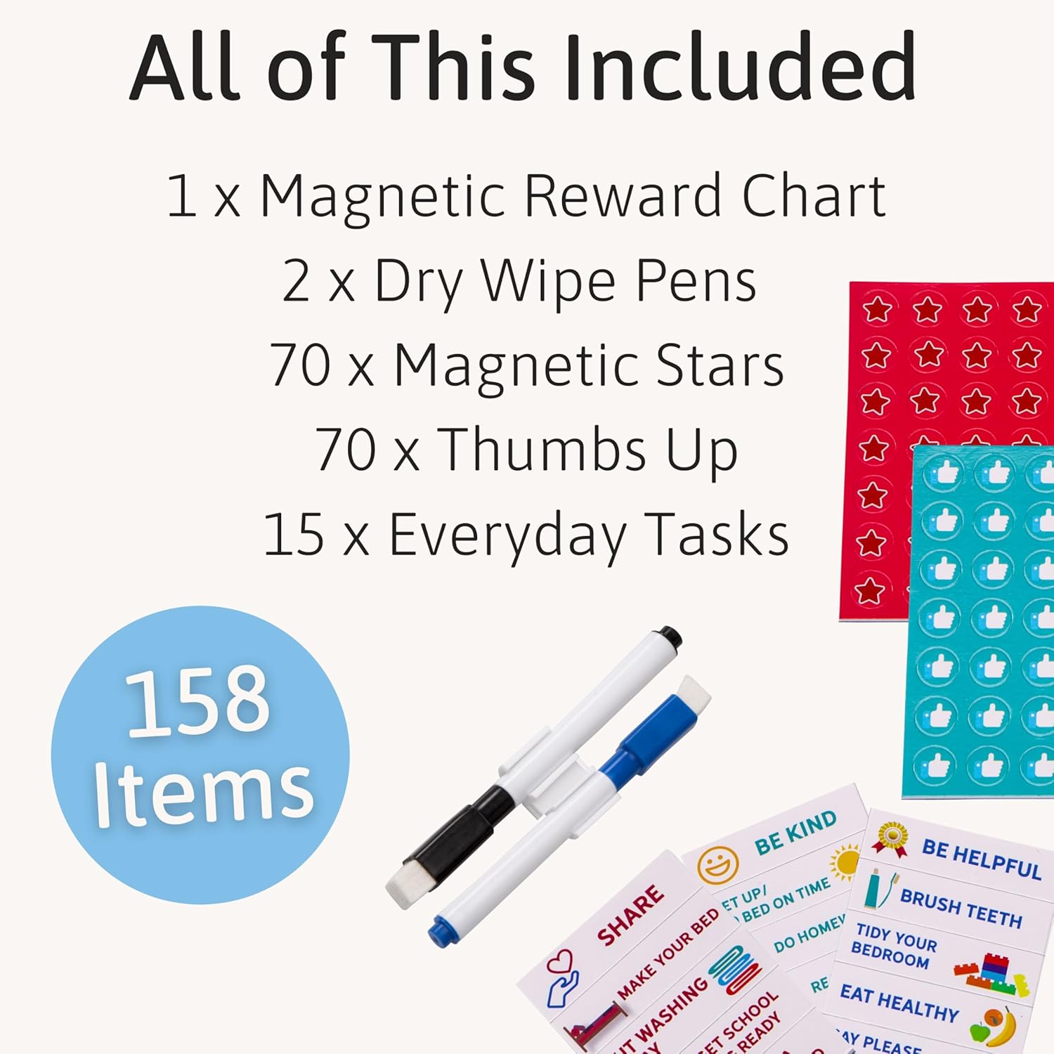 Detalle de Jaques of London Large Magnetic Reward Chart for 2 Kids 🎲