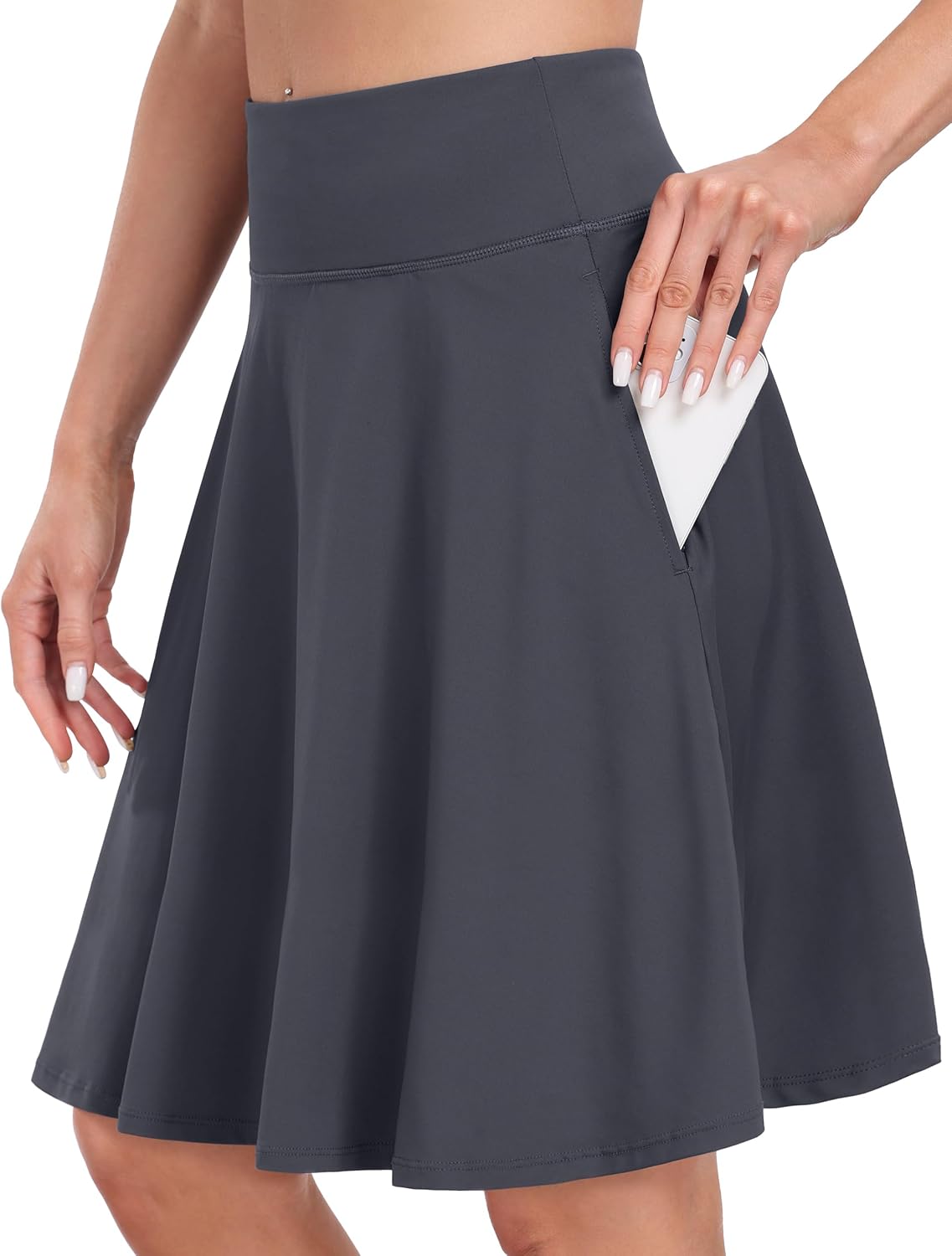 Detalle de Desol 50,8 cm – Jupe de tennis et golf pour femme avec short intégré et poches