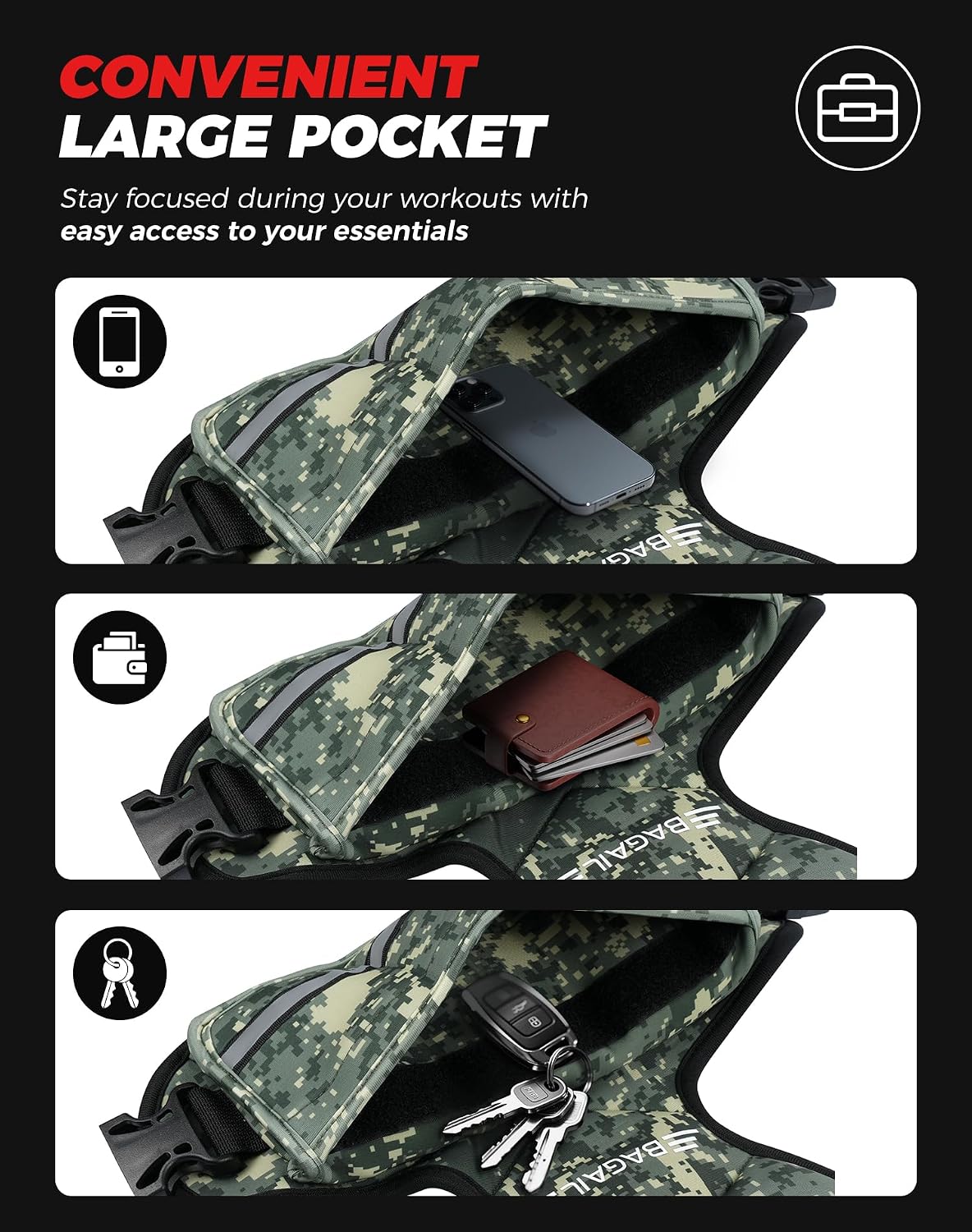 Detalle 1 de BAGAIL Weighted Vest 12–18 lb