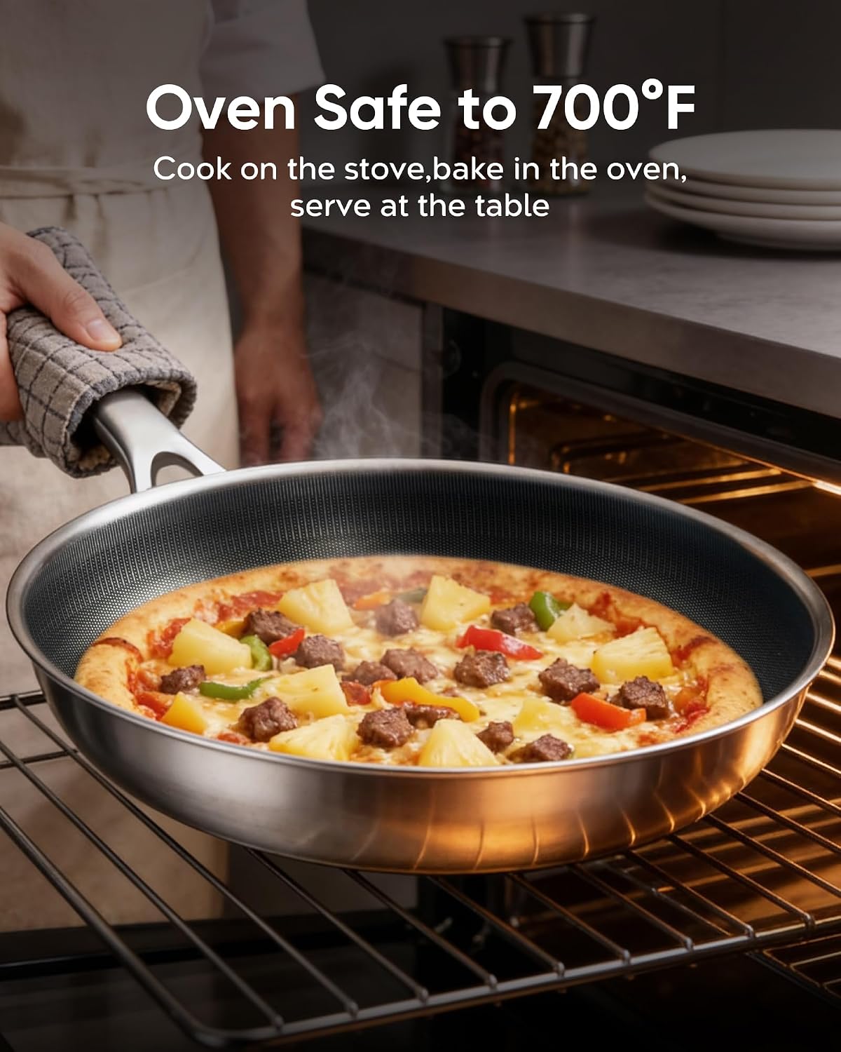 Thumbnail 6 de 12-Inch Titanium Pan with Lid – Non-Stick, Induction Compatible, Dishwasher Safe