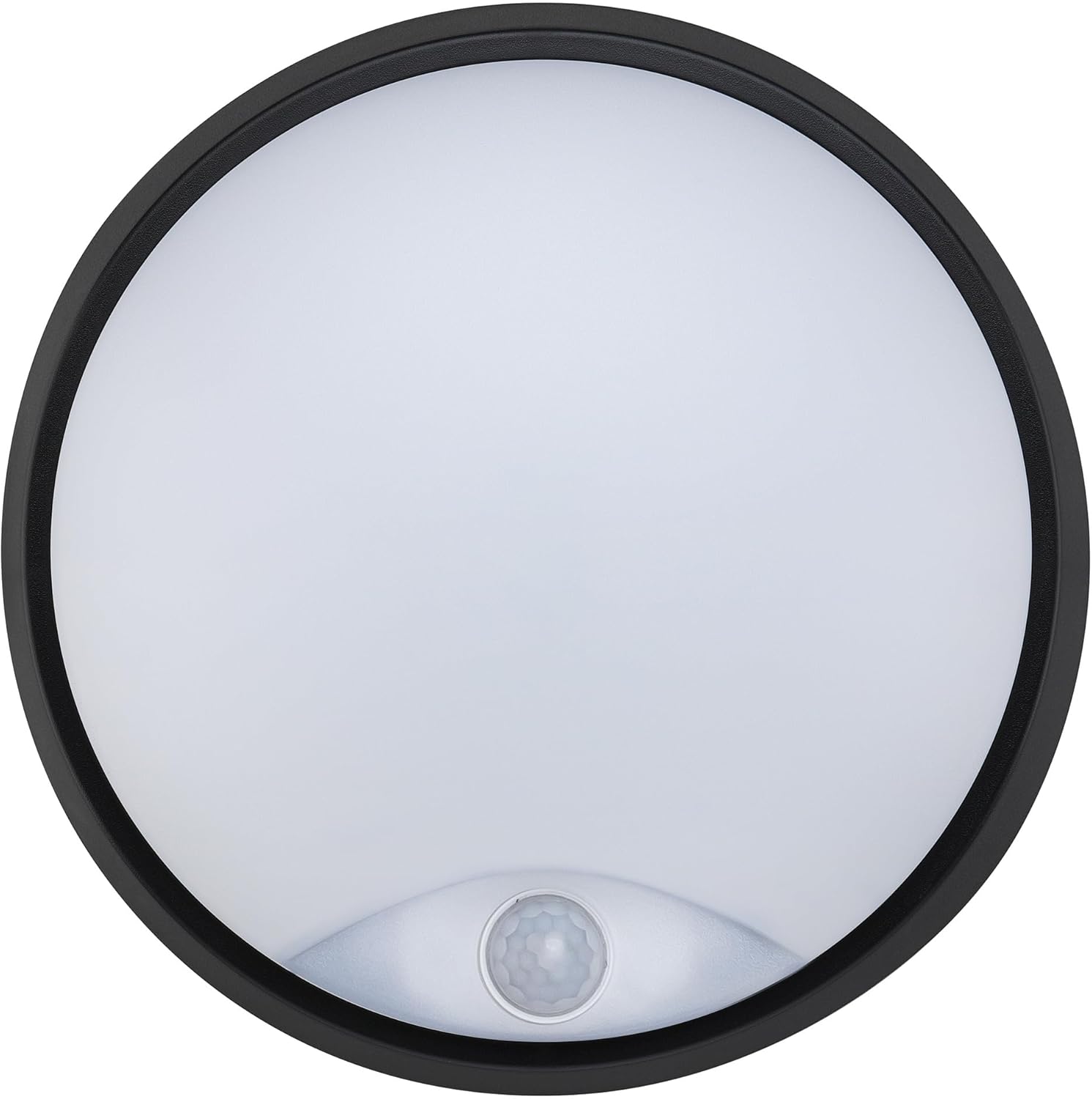 Thumbnail 1 de Luceco Eco Outdoor Round LED Bulkhead Light with PIR Motion Sensor (EBER10P40) — IP54, 10W, 700lm, 4000K
