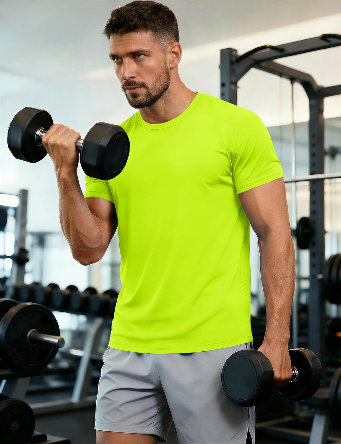 Thumbnail 1 de MAGCOMSEN Men’s Short Sleeve UPF 50+ Quick Dry Workout T-Shirt (UPF 50+ Rash Guard Style)