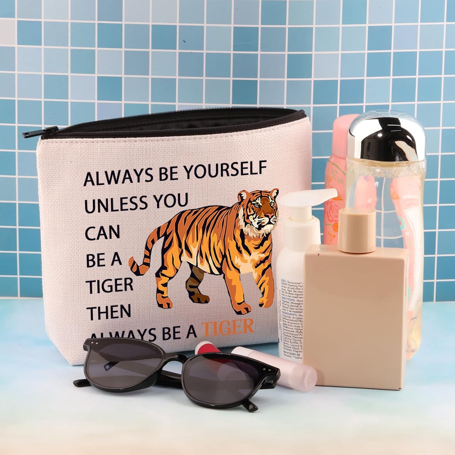 Thumbnail 6 de PLITI Tiger Themed Makeup Bag: Always Be Yourself, Unless You Can Be a Tiger