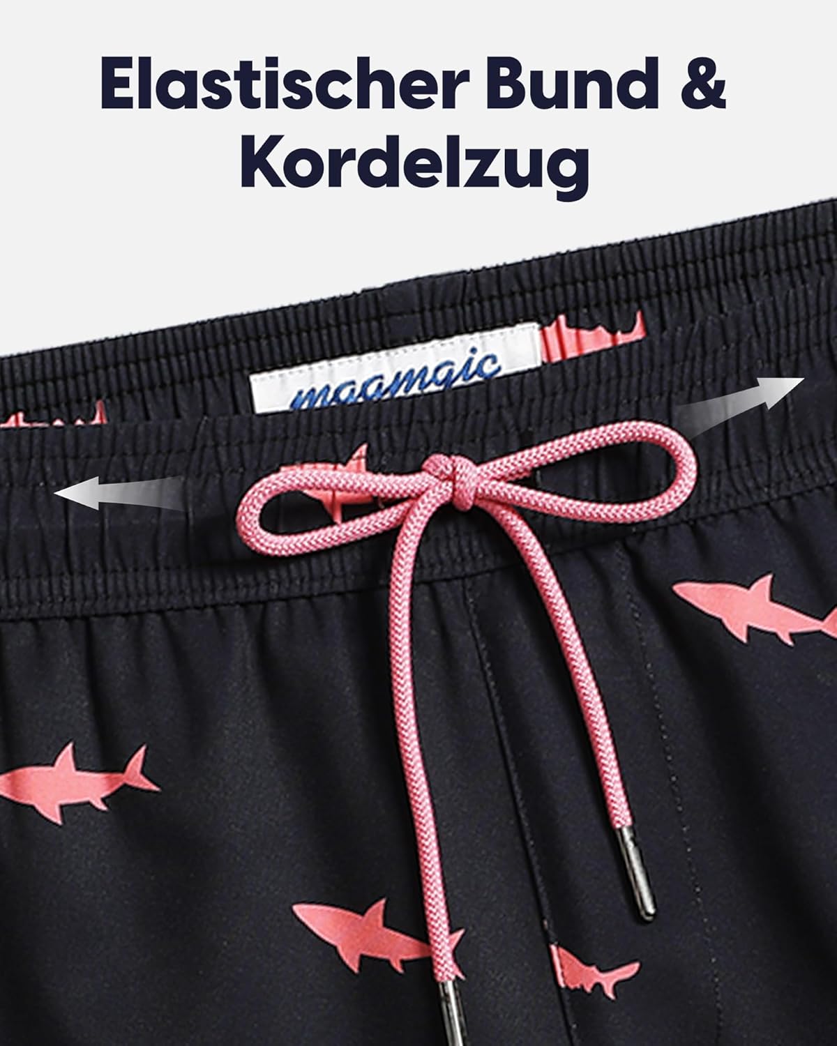 Thumbnail 3 de MaaMgic 7-inch men’s swim shorts with compression liner, 4-way stretch and zip pockets