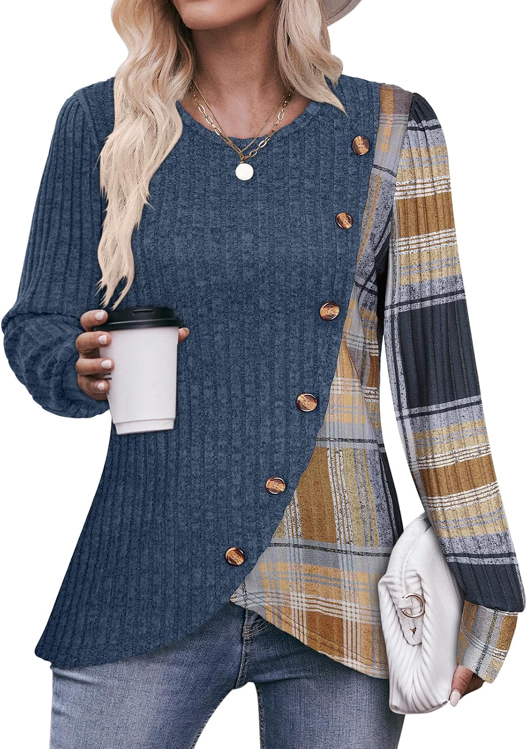 Thumbnail 6 de Flikity ladies jumpers crew neck 10% elastane