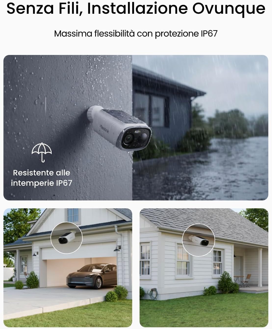 Thumbnail 6 de Reolink Kit Telecamera Wi-Fi Esterno Senza Fili 3K 5MP con Batteria, Solar e Home Hub Mini