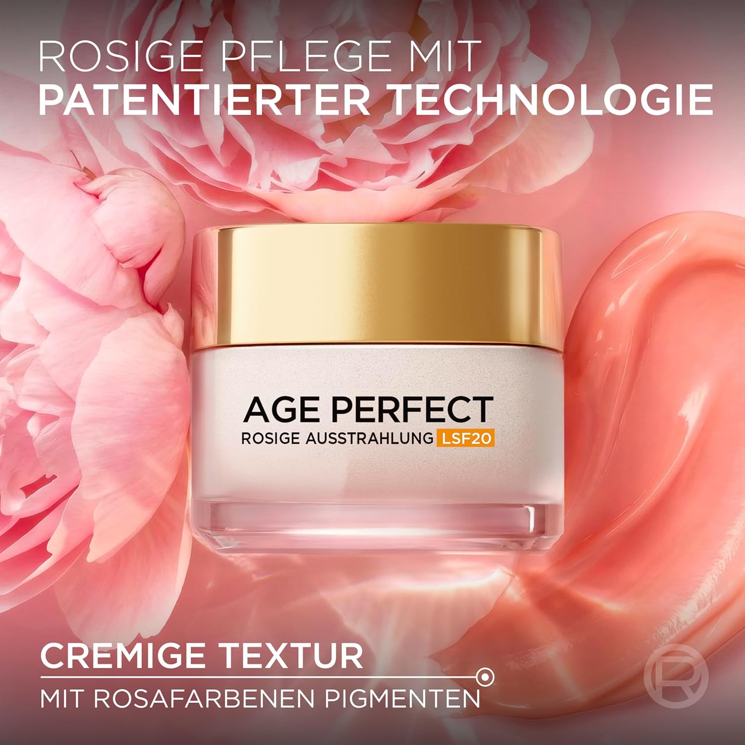 Detalle de L’Oréal Paris Rosé Tagespflege LSF 20 – Age Perfect Golden Age, 50 ml