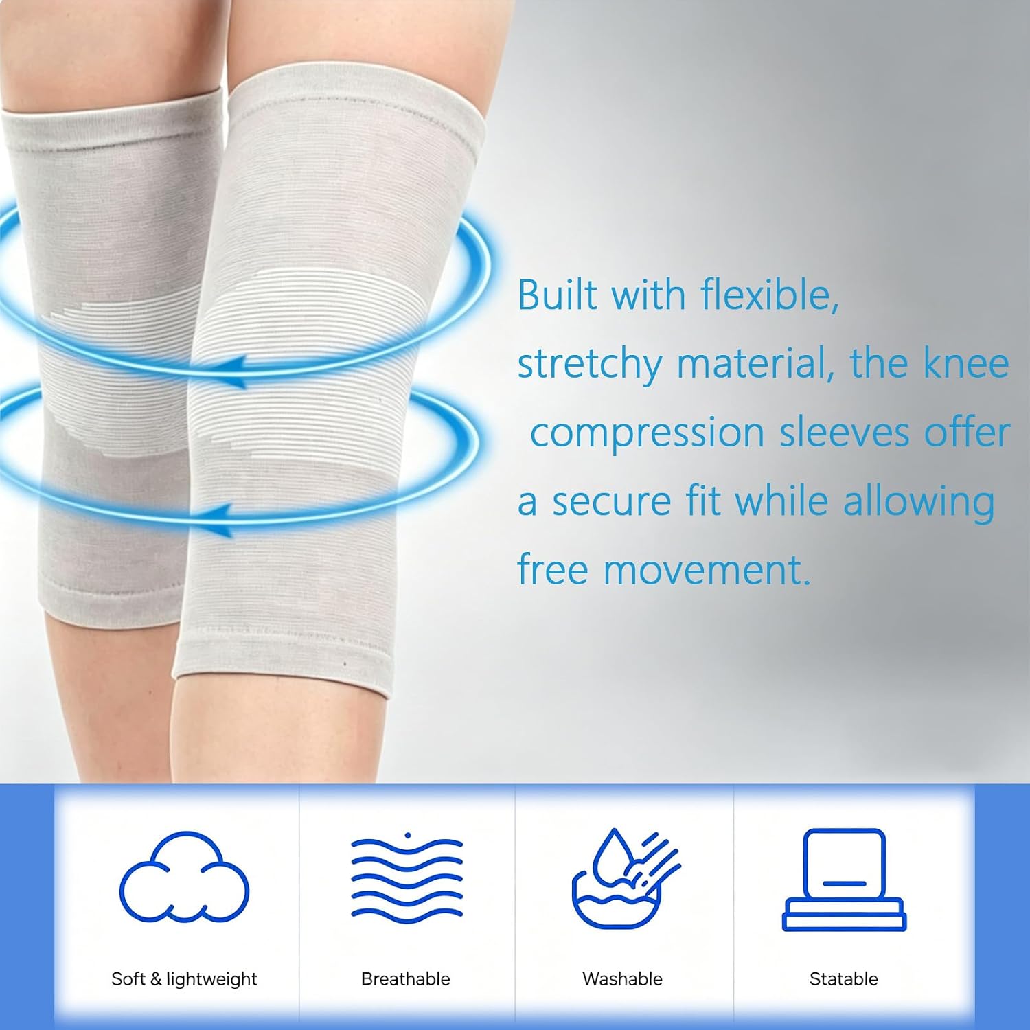 Detalle de Ufimcit Knee Compression Sleeve, Size M