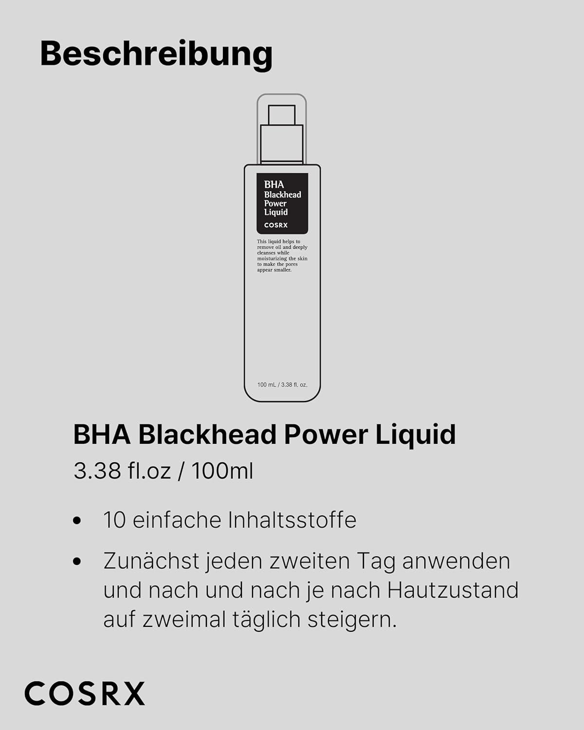 Thumbnail 6 de COSRX BHA 4% Blackhead Power Liquid – sanftes Peeling für unreine Haut