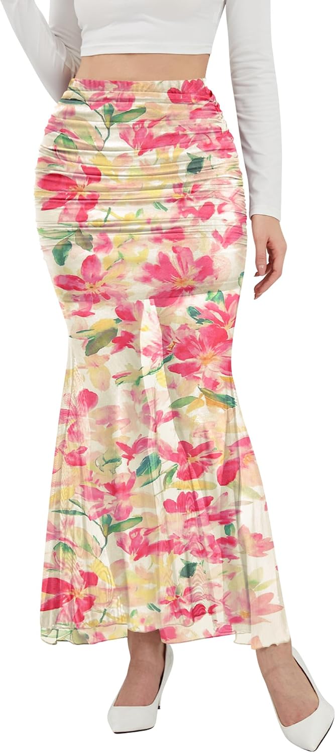 Thumbnail 6 de NASHALYLY Mesh Maxi Skirt