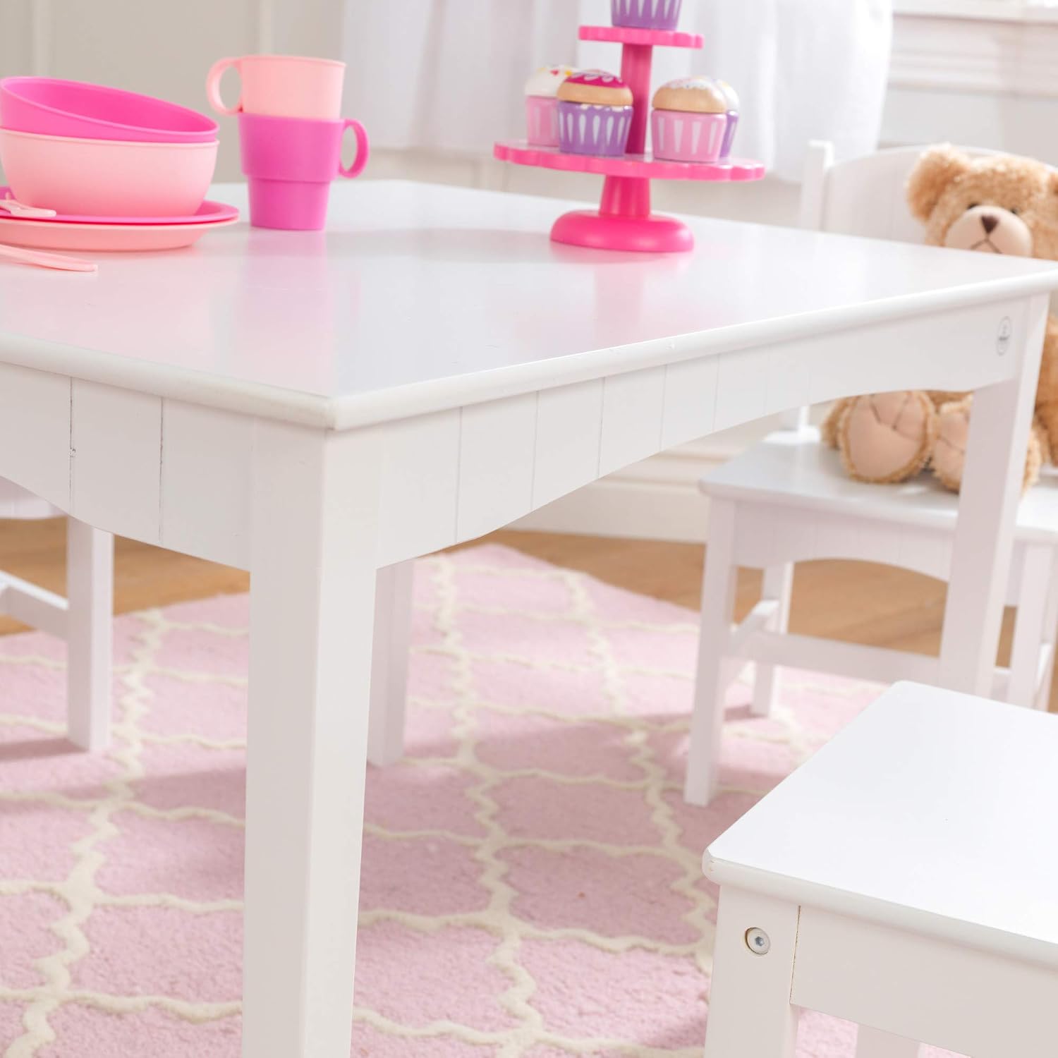 Detalle 2 de KidKraft Children's Table Set, White