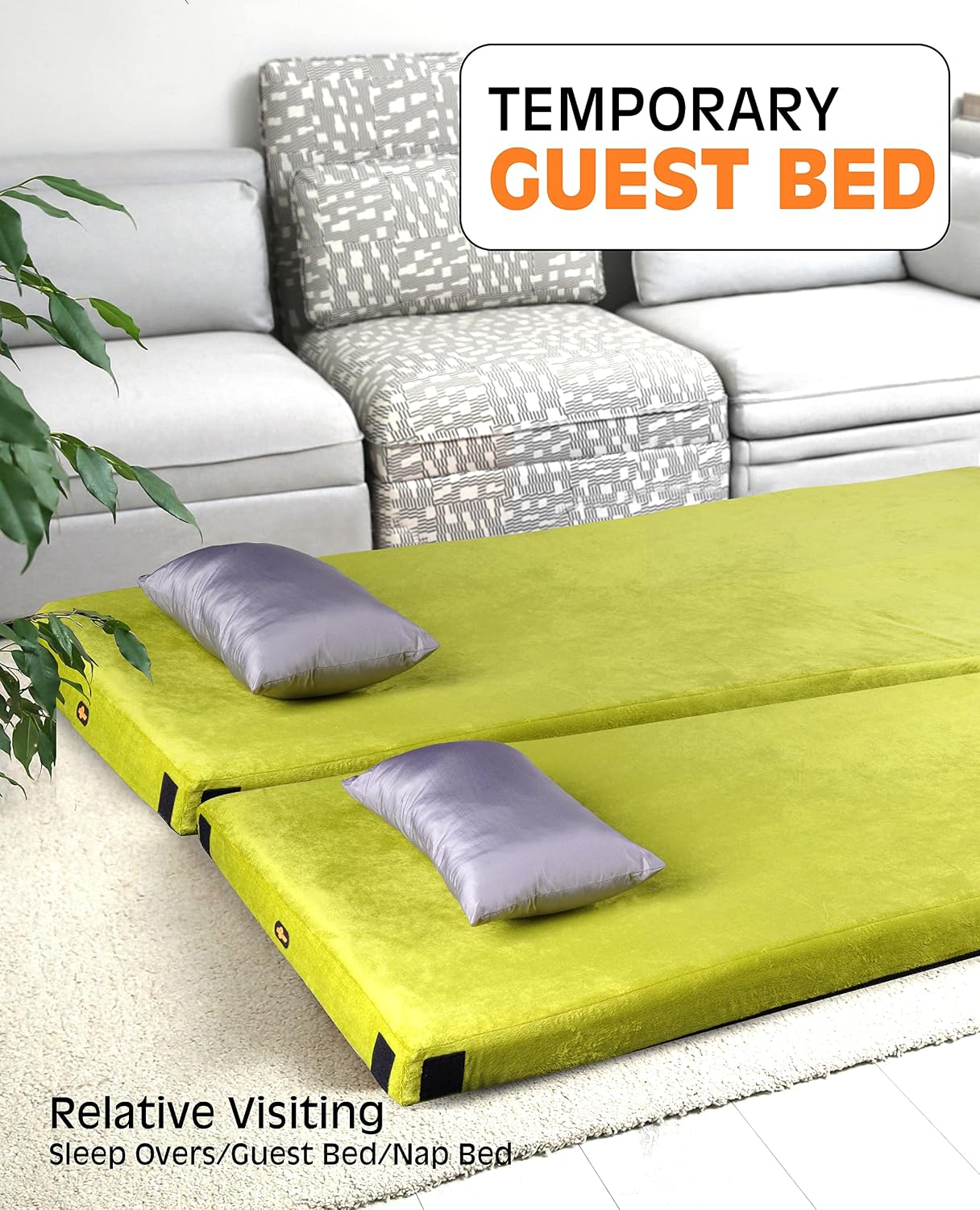 Thumbnail 3 de GAIALOOP 3 Inch Memory Foam Camping Mattress: Thick, Portable Comfort for Car, Tent, or Guest Sleepovers