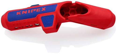 Detalle de Knipex ErgoStrip: Outil universel à dégainer 135 mm pour câbles 3G1,5 à 5G2,5 – 16 95 01 SB