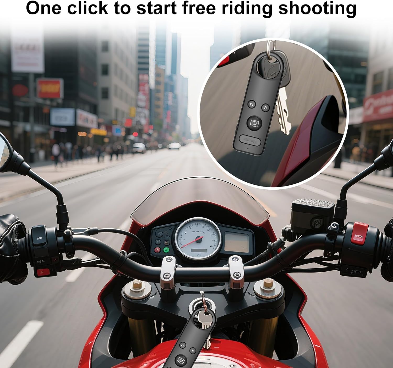 Thumbnail 1 de Bluetooth Remote for GoPro & Insta360 action cameras (Bluetooth 5.0, Type-C charging, up to 49Ft)