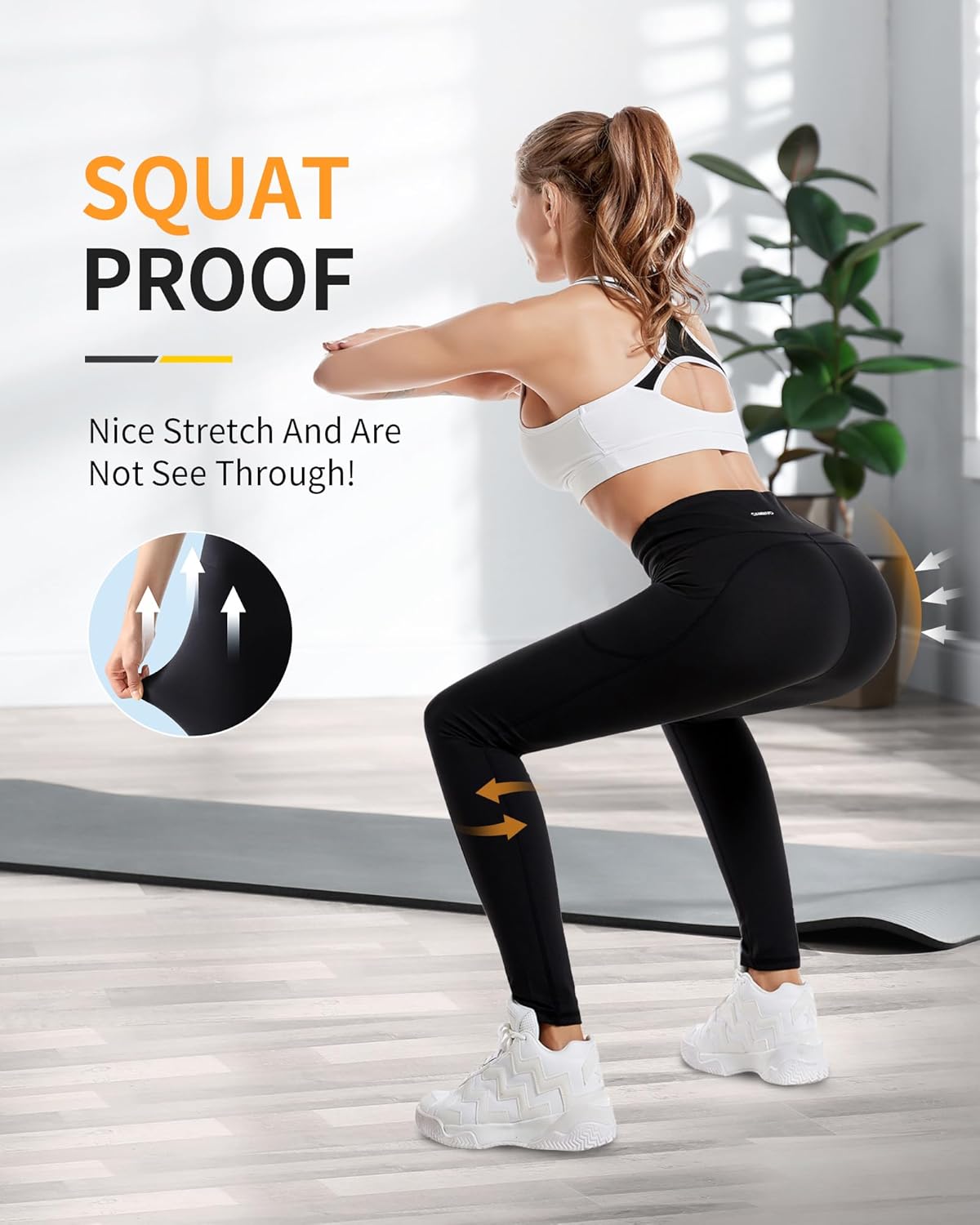 Thumbnail 6 de CAMBIVO Sport Leggings Damen Lang