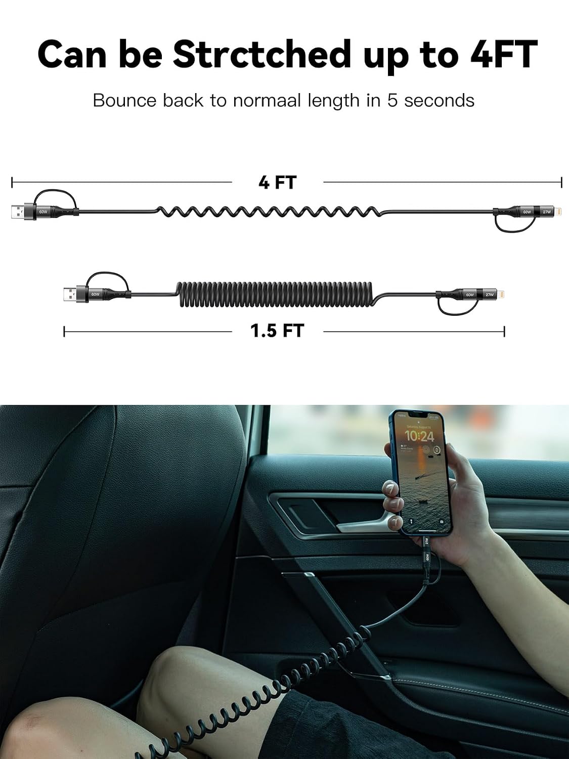 Thumbnail 6 de Coiled USB-C Charging Cable, 60W