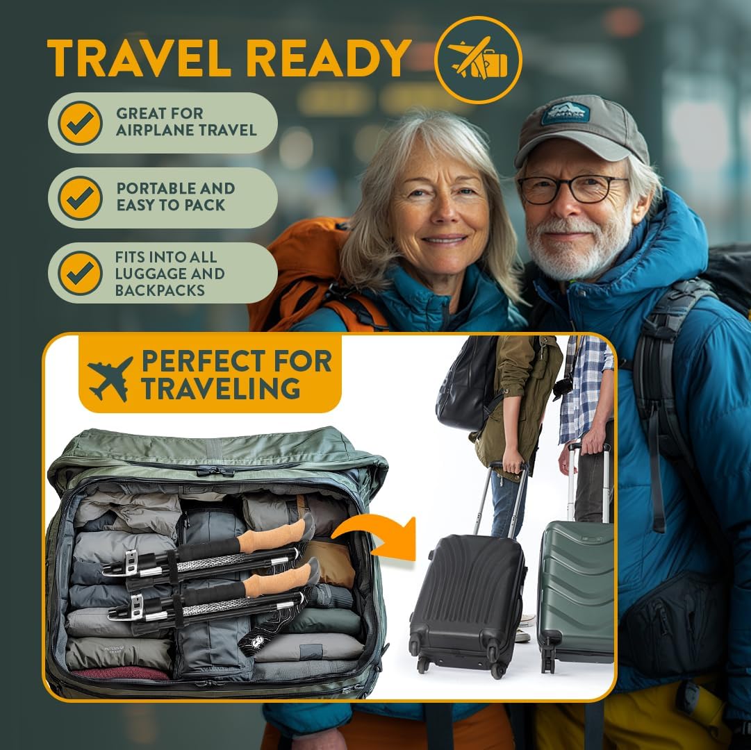 Thumbnail 6 de USA Brand Premium Foldable Hiking Poles — Adjustable, Lightweight