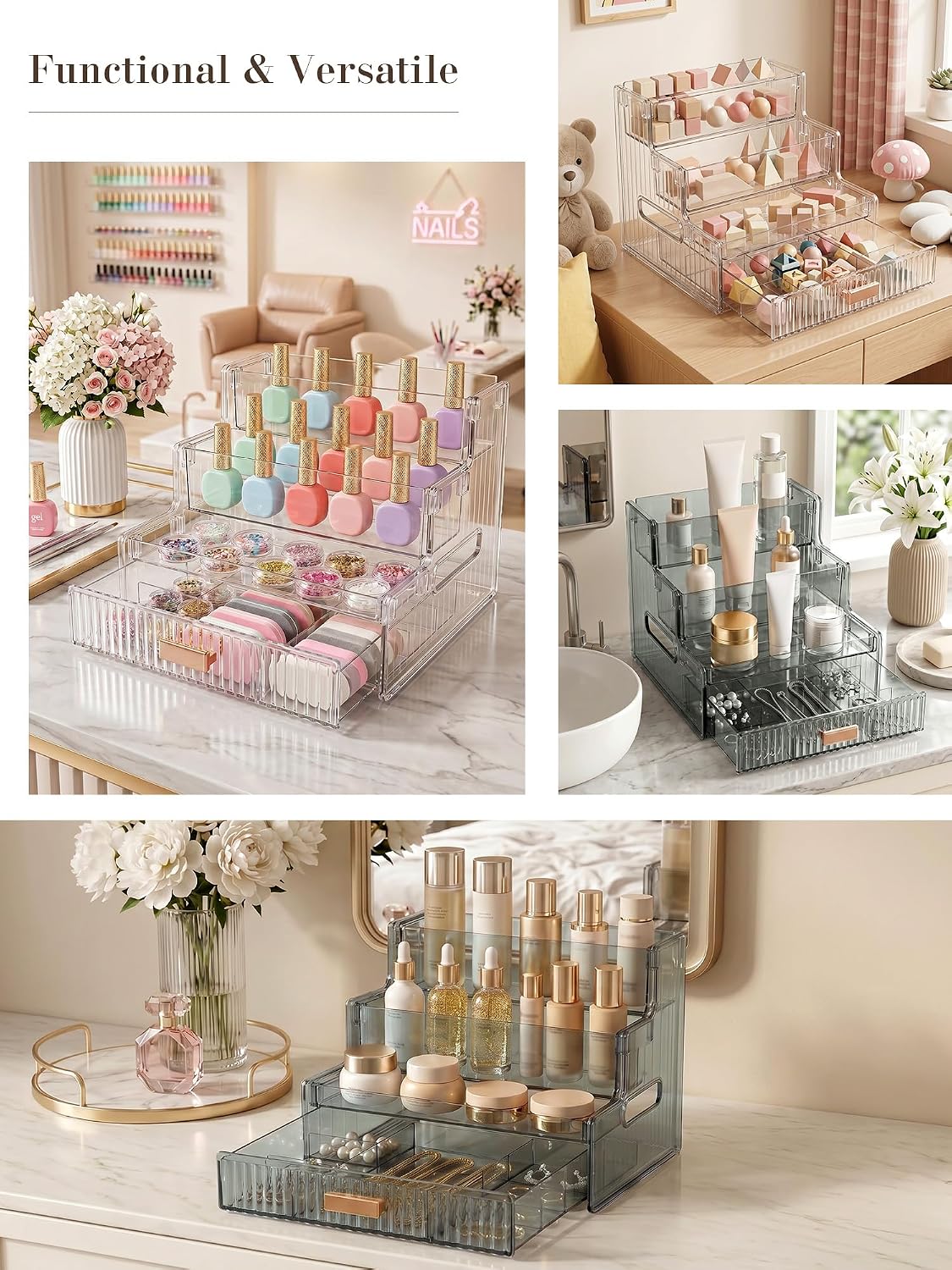 Thumbnail 4 de Booklov Makeup Organizer, 3-Tier