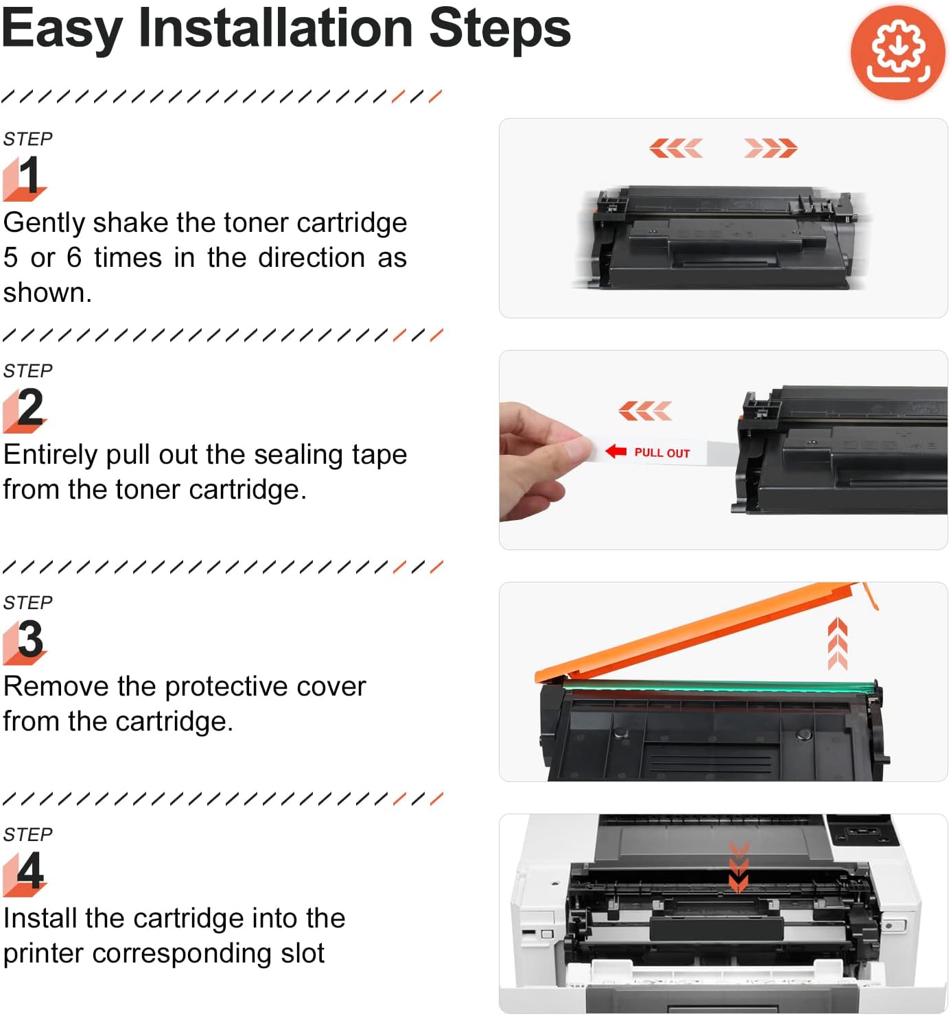 Detalle 2 de v4ink CF258X Black Toner Cartridge 2-Pack with Chip, 20,000 Pages