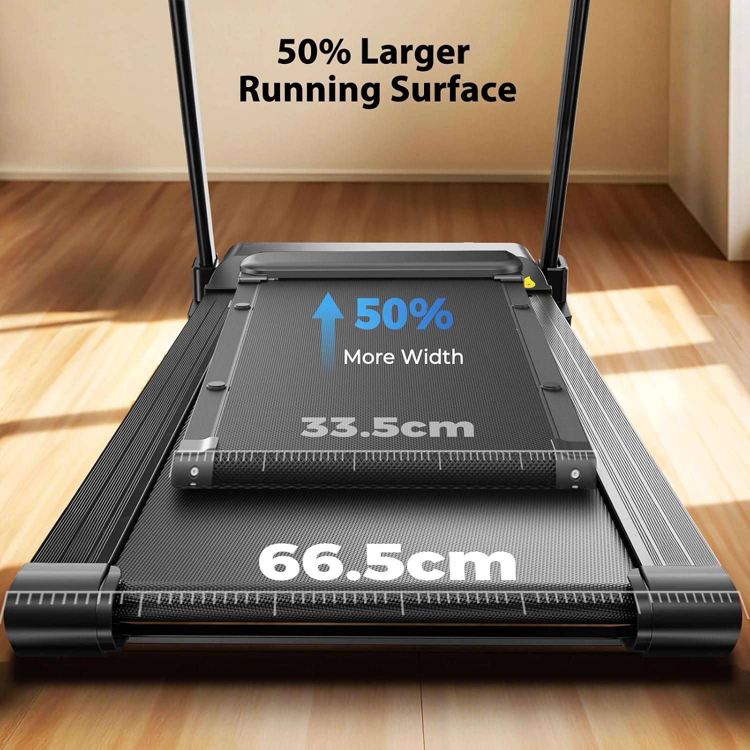 Detalle 2 de JAGJOG 15% Auto Incline Foldable Treadmill, 14 km/h, 3.0 HP Motor
