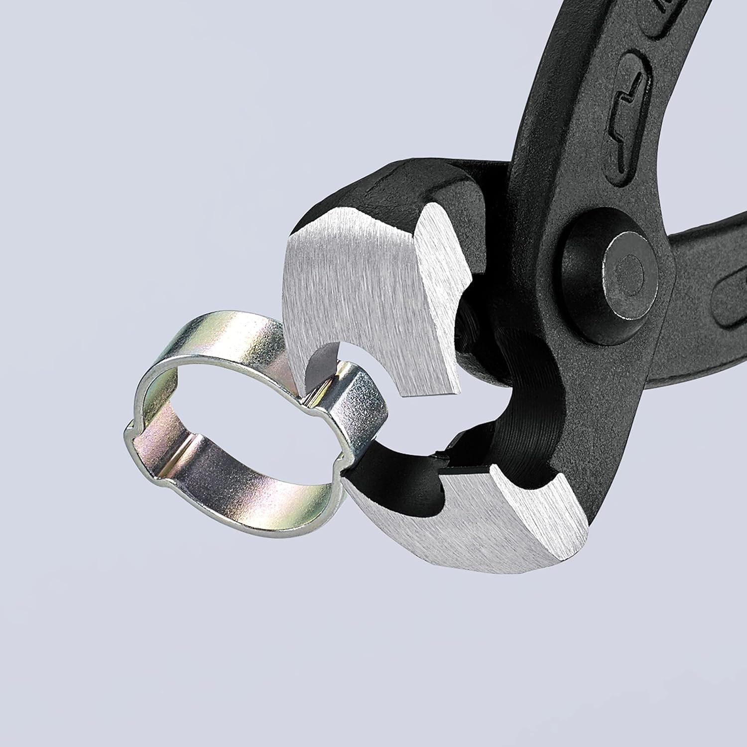 Thumbnail 2 de KNIPEX Ohrklemmenzange mit Kunststoffüberzogen, 220 mm – Zweiprozess-Pressbacken