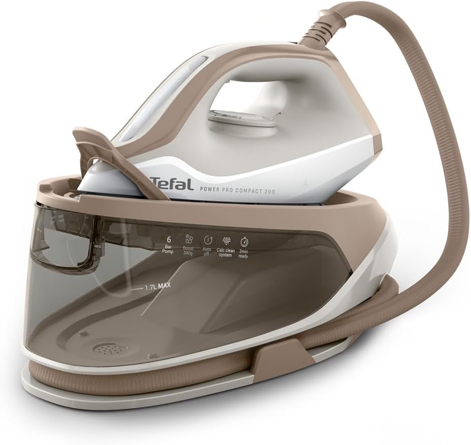 Detalle de Tefal Power Pro Compact 200 Steam Station SV6213G0: Practical Power for Everyday Ironing