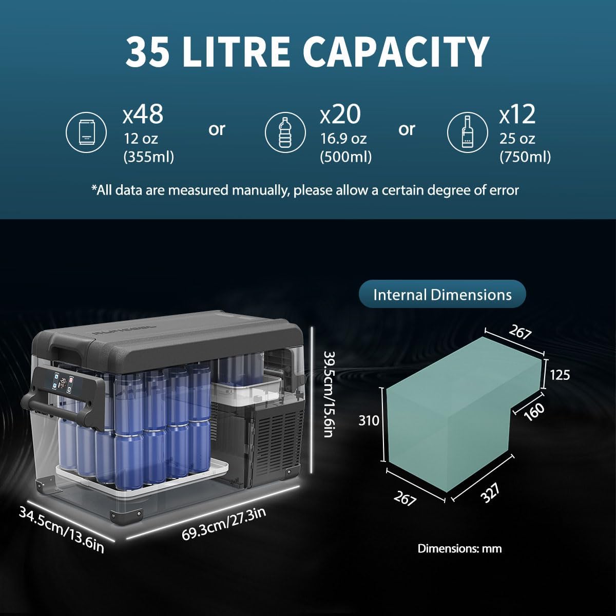 Thumbnail 4 de Alpicool NCF45 45L portable car fridge −20℃ to 20℃ 🚚