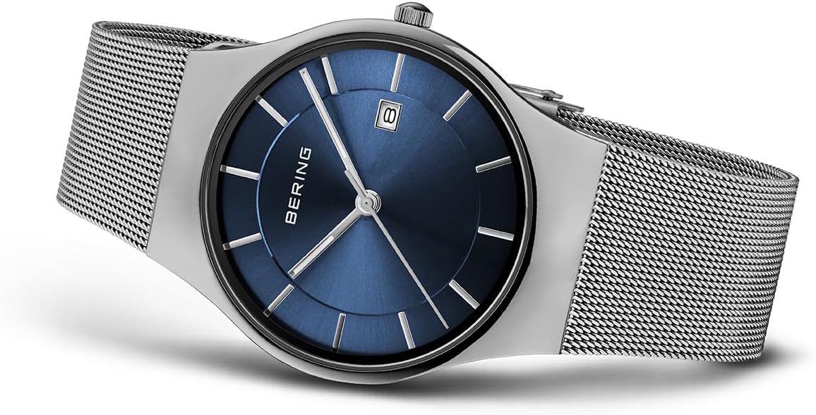 Thumbnail 3 de BERING Herren Quarz Uhr 11938 – 40 mm Edelstahlgehäuse, Saphierglas & Milanaisearmband