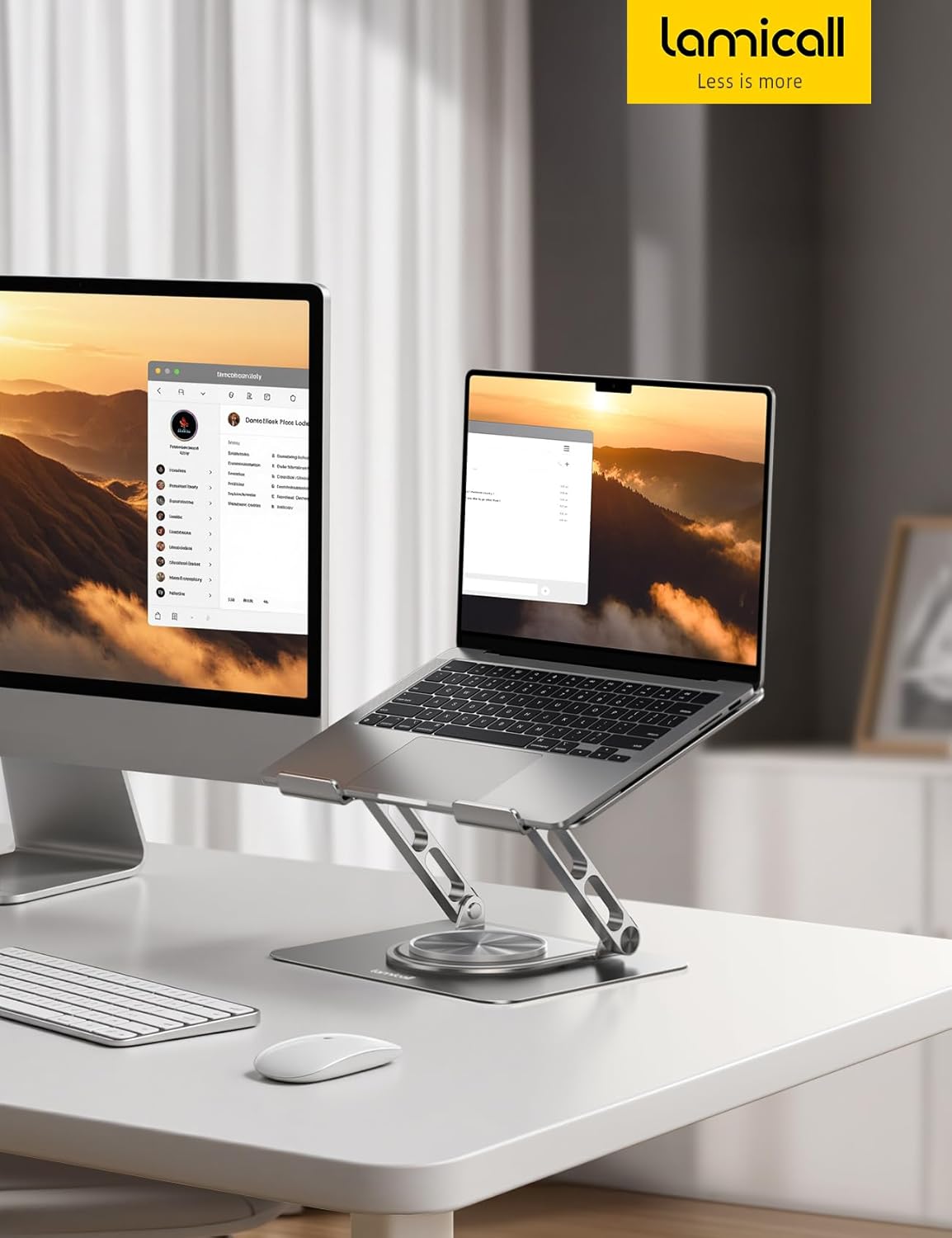 Thumbnail 6 de Lamicall Laptop Stand 360° rotatable, 10–17.3" 💻