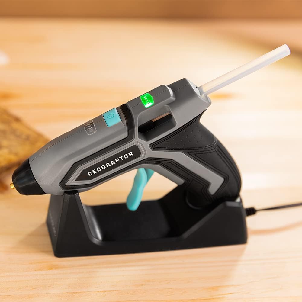 Detalle de Cecotec Pistola per Colla a Caldo Senza Fili CecoRaptor Perfect Fix – 3,7 V, 1500 mAh
