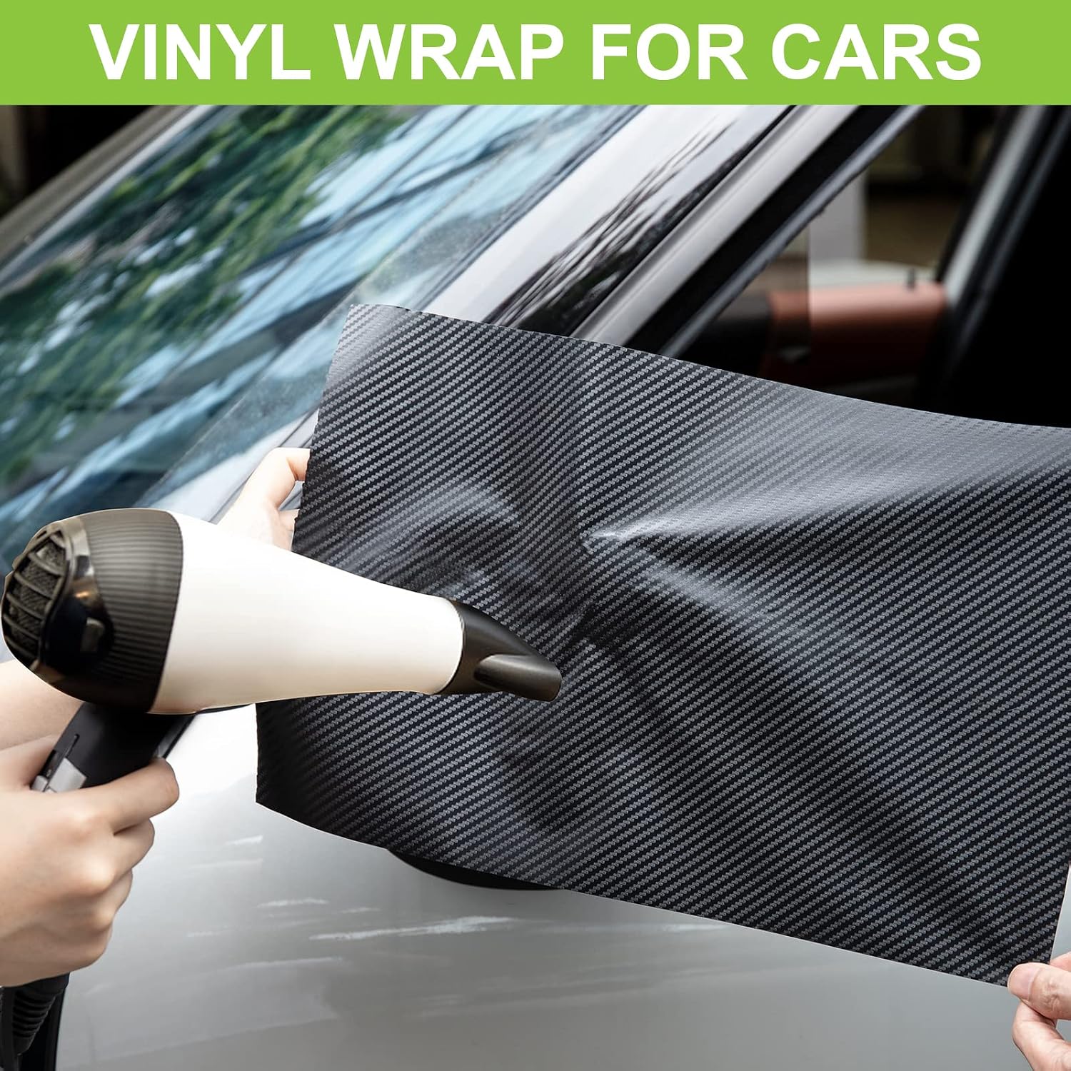 Detalle de Spurtar Carbon Fibre Vinyl Wrap for Cars — 30.5 X 152 cm