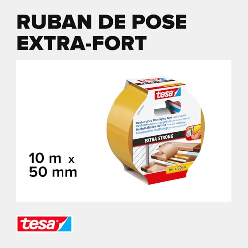 Detalle de tése Ruban de pose à adhérence extra forte – 10 m x 50 mm