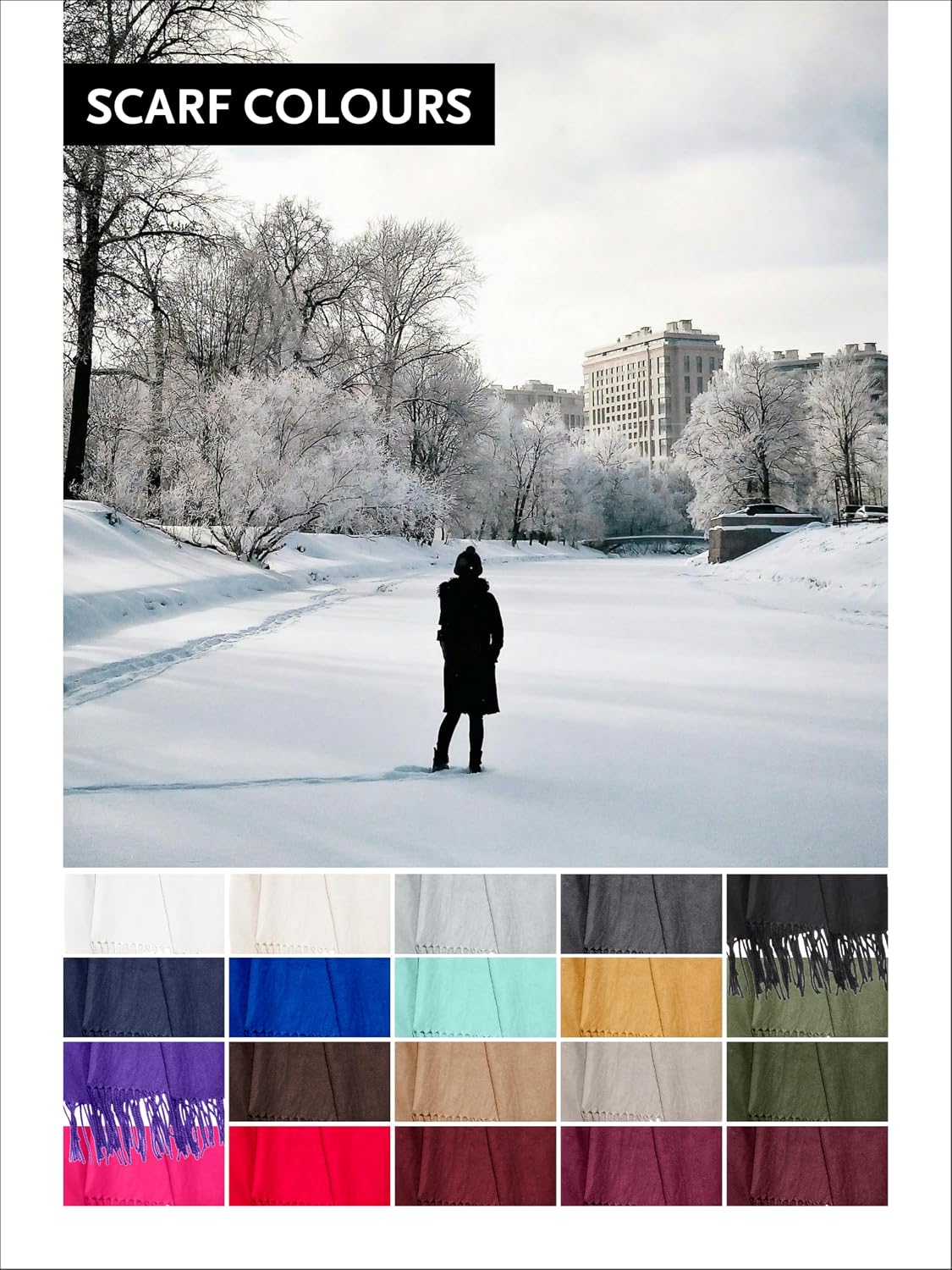 Thumbnail 4 de DonDon écharpe femme hiver chaude et douce 185 x 65 cm